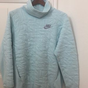 nike crew with a turtle neck